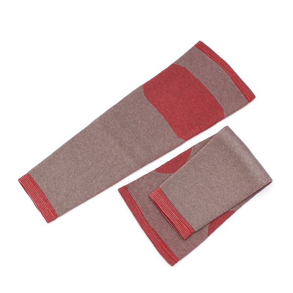 바디온 롱 무릎 보온 보호대 2p세트(L) (레드)