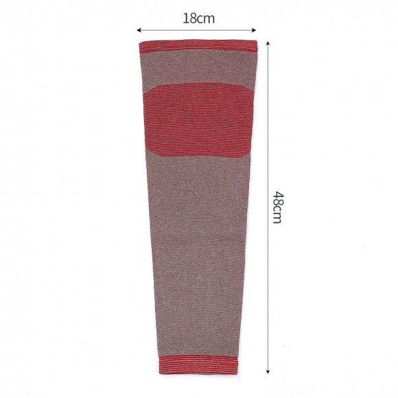 바디온 롱 무릎 보온 보호대 2p세트(L) (레드)