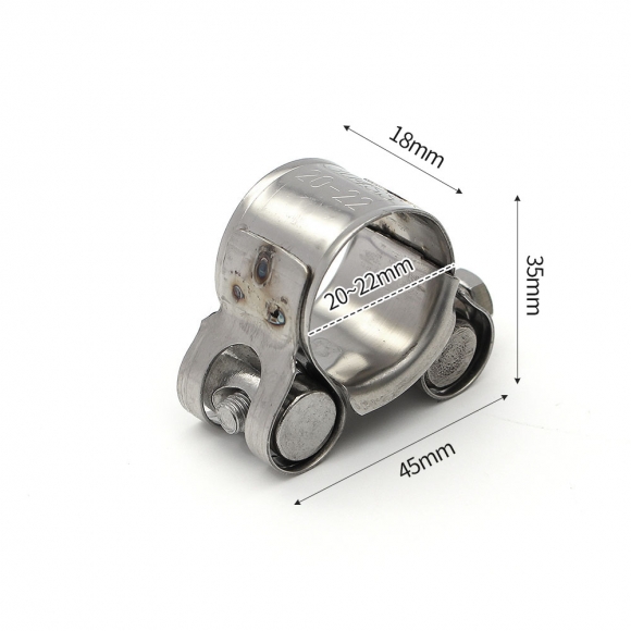 [영달철물] 304스텐 고압 호스밴드 2p세트(20-22mm)