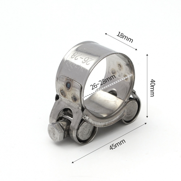 [영달철물] 304스텐 고압 호스밴드 2p세트(26-28mm)