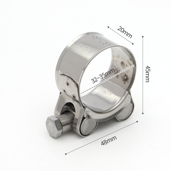 [영달철물] 304스텐 고압 호스밴드 2p세트(32-35mm)