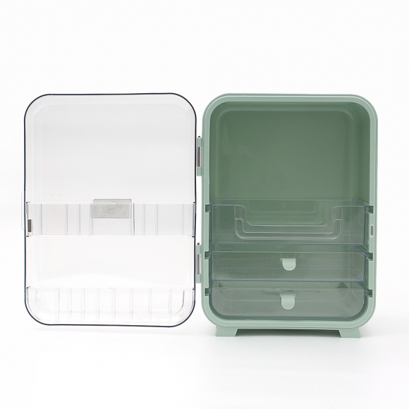 베니티 화장품 정리함(그린)