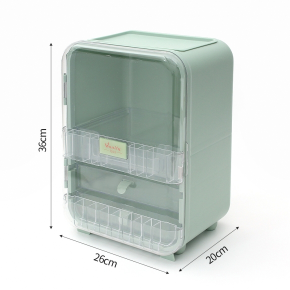 베니티 화장품 정리함(그린)
