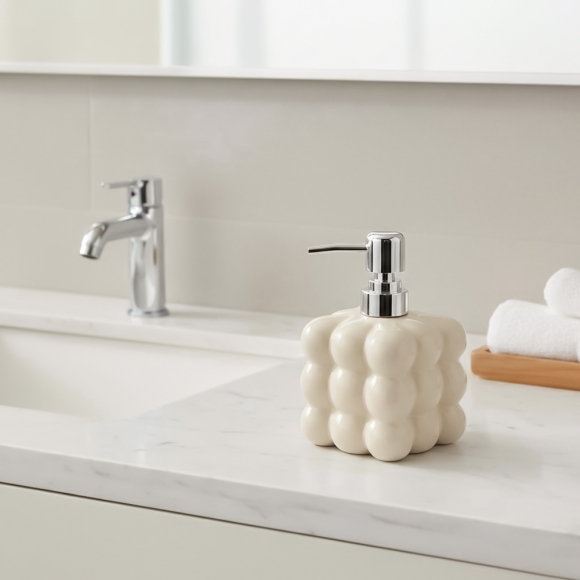 모던 버블 세라믹 디스펜서(500ml) (크림)