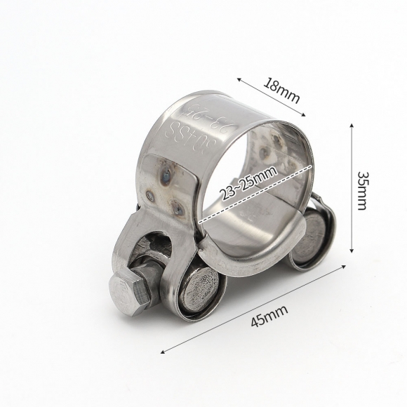 [영달철물] 304스텐 고압 호스밴드 2p세트(23-25mm)