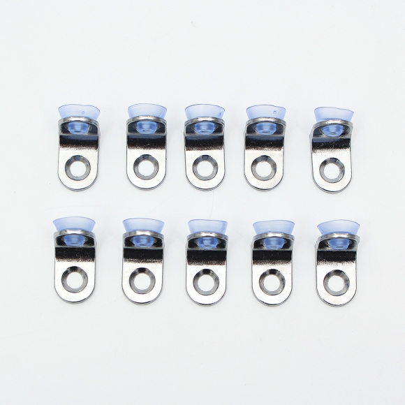 [영달철물]ㄱ자 유리 선반 다보 20개입(20x14mm) (라운드) 