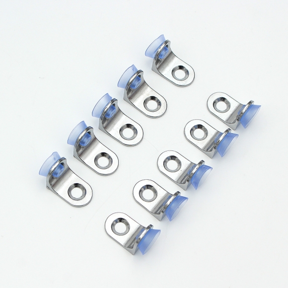 [영달철물]ㄱ자 유리 선반 다보 20개입(22x14mm) (라운드)  