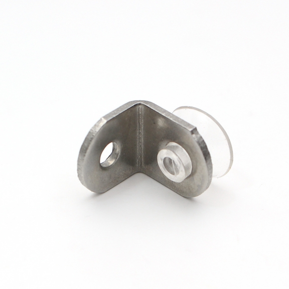 [영달철물]ㄱ자 유리 선반 다보 100개입(13x11mm) (스퀘어) 