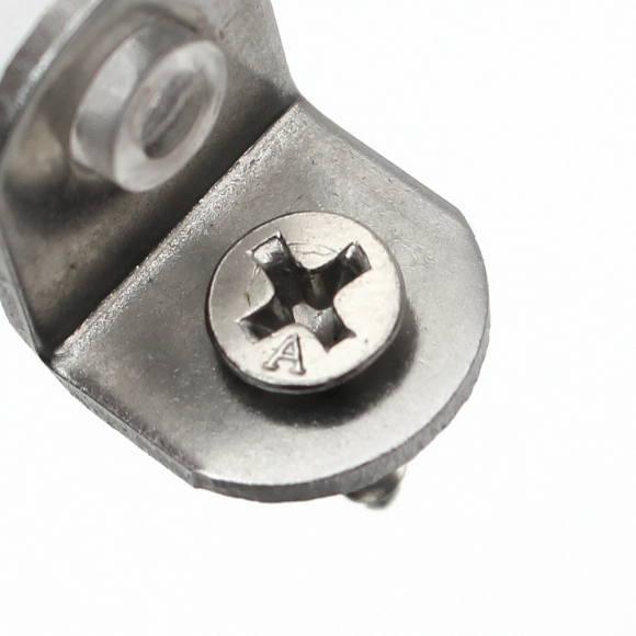 [영달철물]ㄱ자 유리 선반 다보 100개입(13x11mm) (스퀘어) 