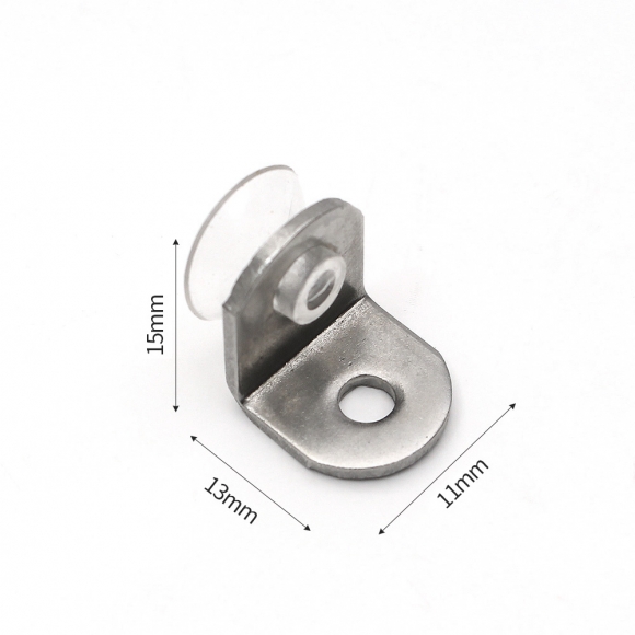 [영달철물]ㄱ자 유리 선반 다보 100개입(13x11mm) (스퀘어) 