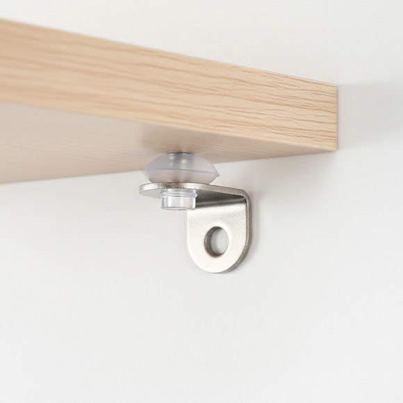 [영달철물]ㄱ자 유리 선반 다보 100개입(13x11mm) (스퀘어) 