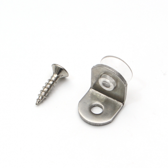 [영달철물]ㄱ자 유리 선반 다보 100개입(13x14mm) (스퀘어) 