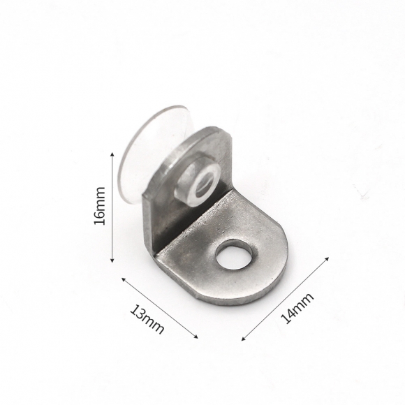 [영달철물]ㄱ자 유리 선반 다보 100개입(13x14mm) (스퀘어) 