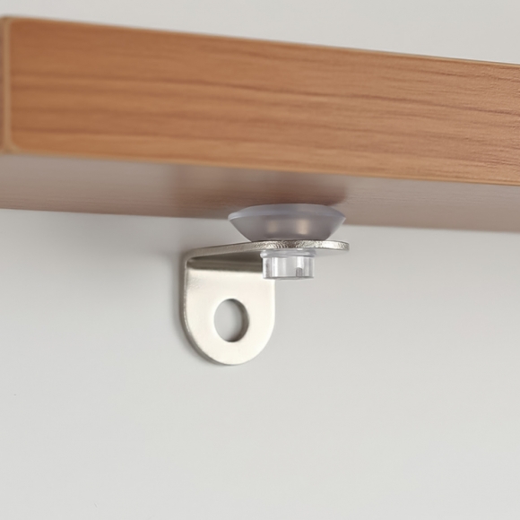 [영달철물]ㄱ자 유리 선반 다보 100개입(13x14mm) (스퀘어) 