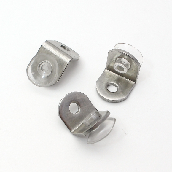 [영달철물]ㄱ자 유리 선반 다보 100개입(13x14mm) (스퀘어) 