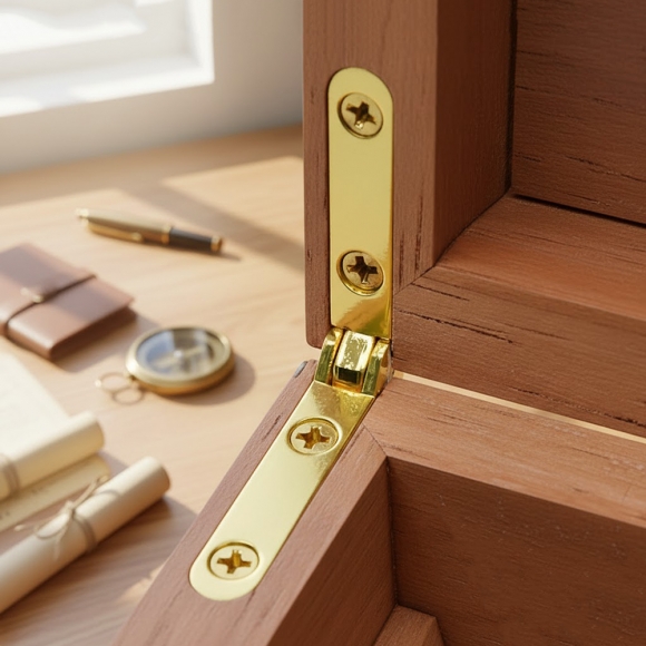 [영달철물] 90도 소품 경첩 10세트(골드)