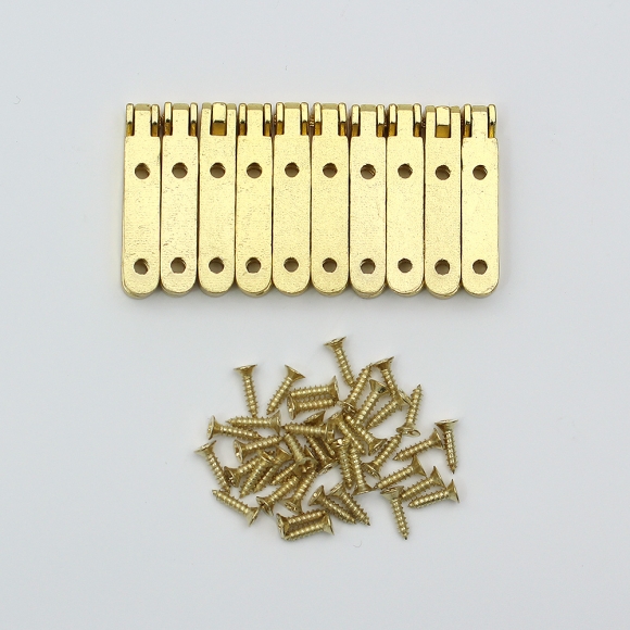 [영달철물] 90도 소품 경첩 10세트(골드)