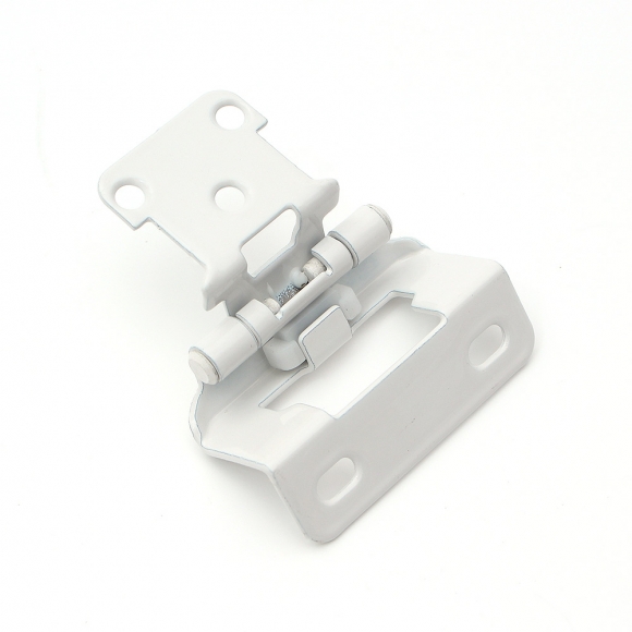[영달철물] 1/2형 오버레이 가구 경첩 2개입(화이트)