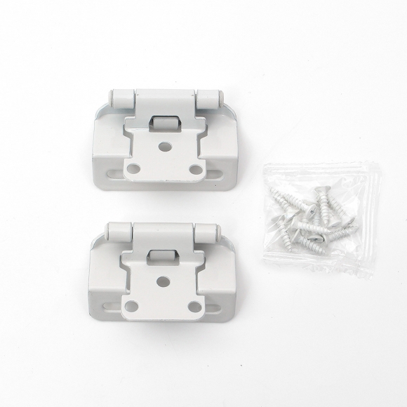 [영달철물] 1/2형 오버레이 가구 경첩 2개입(화이트)