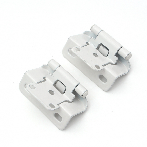 [영달철물] 1/2형 오버레이 가구 경첩 2개입(화이트)