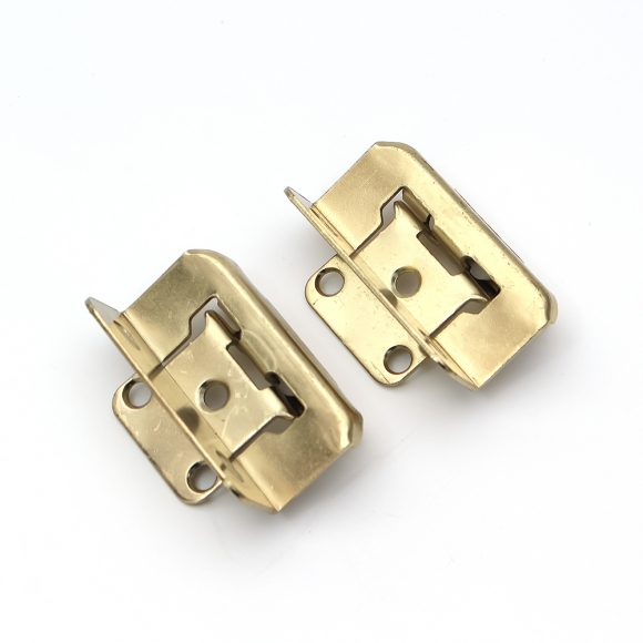 [영달철물] 1/2형 오버레이 가구 경첩 2개입(골드)