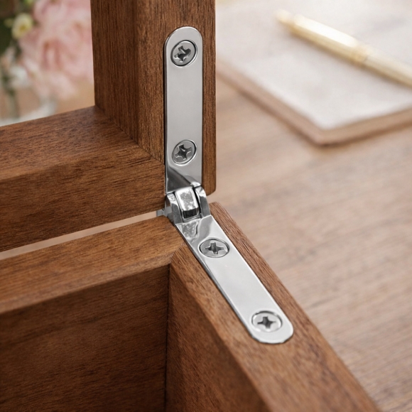 [영달철물] 90도 소품 경첩 10세트(실버)