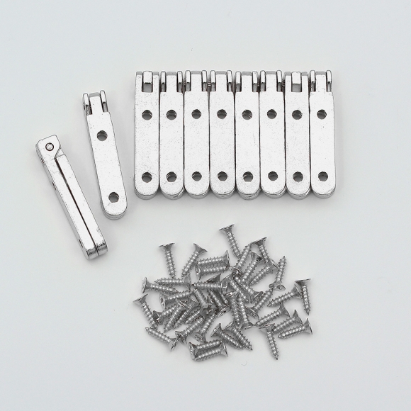 [영달철물] 90도 소품 경첩 10세트(실버)