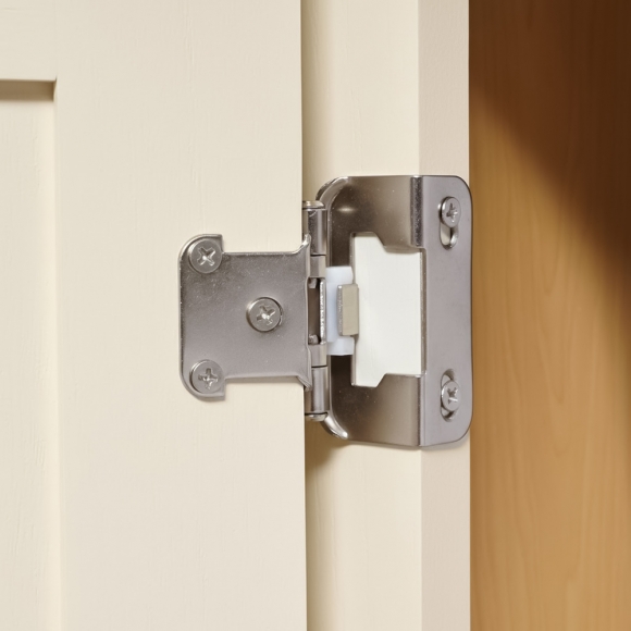 [영달철물] 1/2형 오버레이 가구 경첩 2개입(실버)