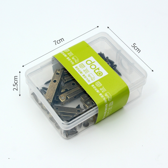 [영달철물] 90도 소품 경첩 10세트(브론즈)