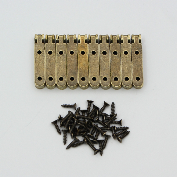 [영달철물] 90도 소품 경첩 10세트(브론즈)