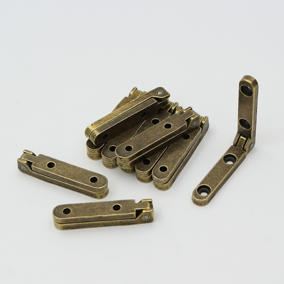 [영달철물] 90도 소품 경첩 10세트(브론즈)