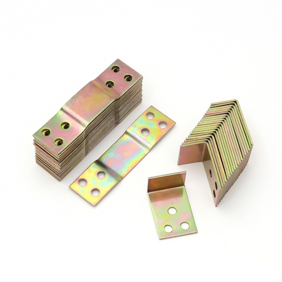 [영달철물] 탈착식 ㄱ자 커넥팅 브라켓 20세트(76mm)