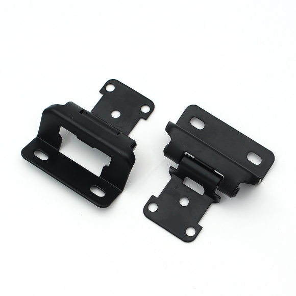 [영달철물] 1/2형 오버레이 가구 경첩 2개입(블랙)