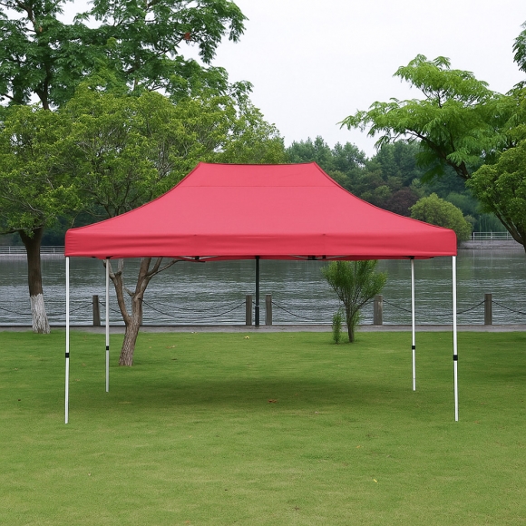 행사용 접이식 캐노피 천막(300x400cm) (레드)