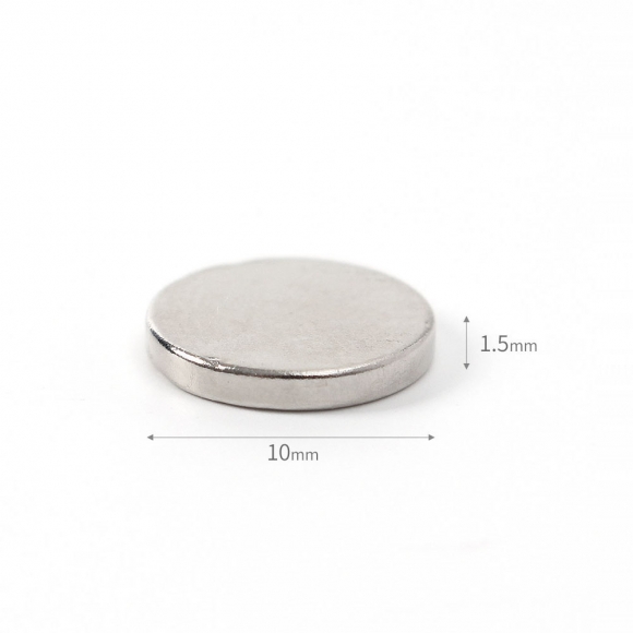 [몬스터킹] 초강력 네오디뮴 원형 자석 100개입(10x1.5mm)