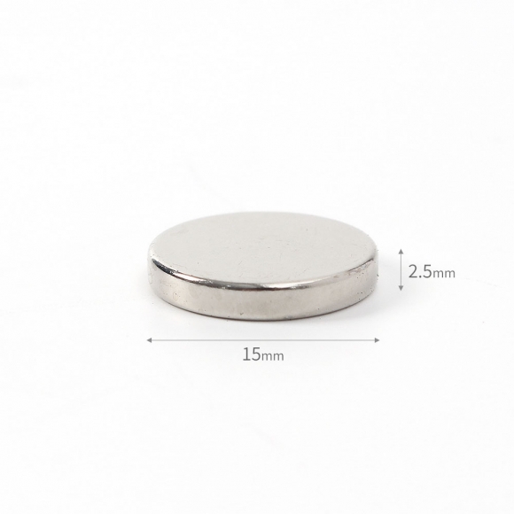 [몬스터킹] 초강력 네오디뮴 원형 자석 50개입(15x2.5mm)