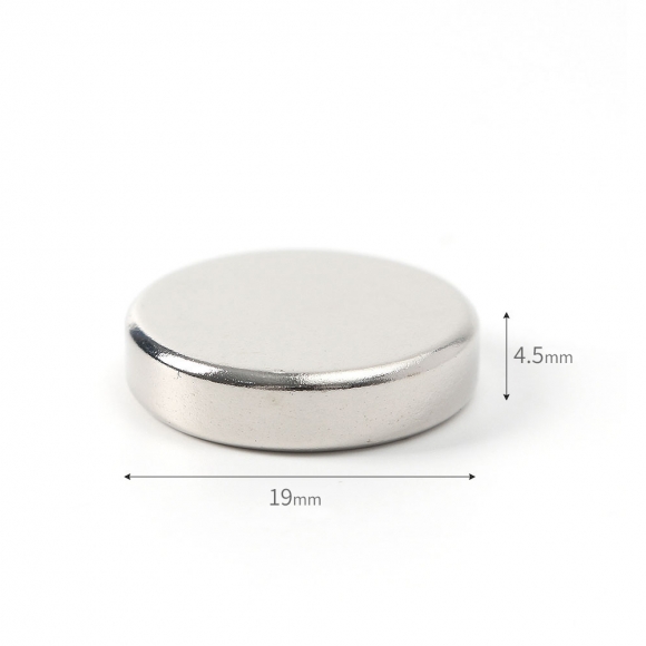 [몬스터킹] 초강력 네오디뮴 원형 자석 10개입(19x4.5mm)