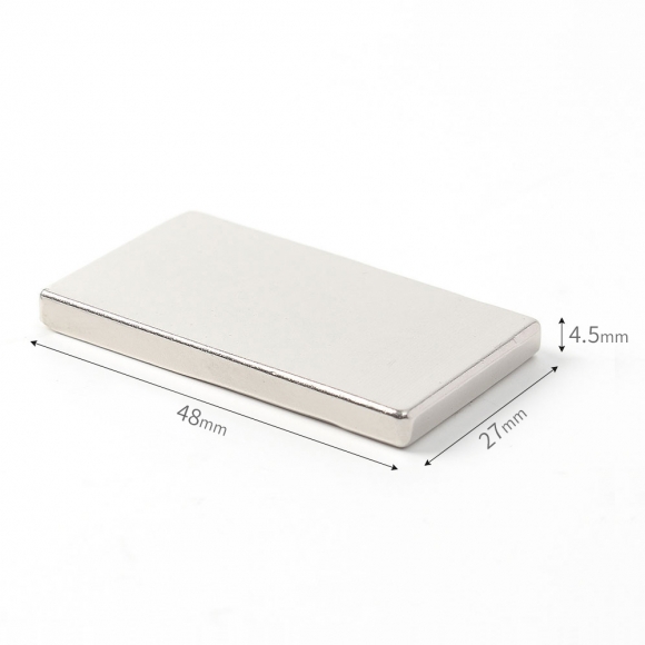 [몬스터킹] 초강력 네오디뮴 사각 자석 2개입(48x27x4.5mm)