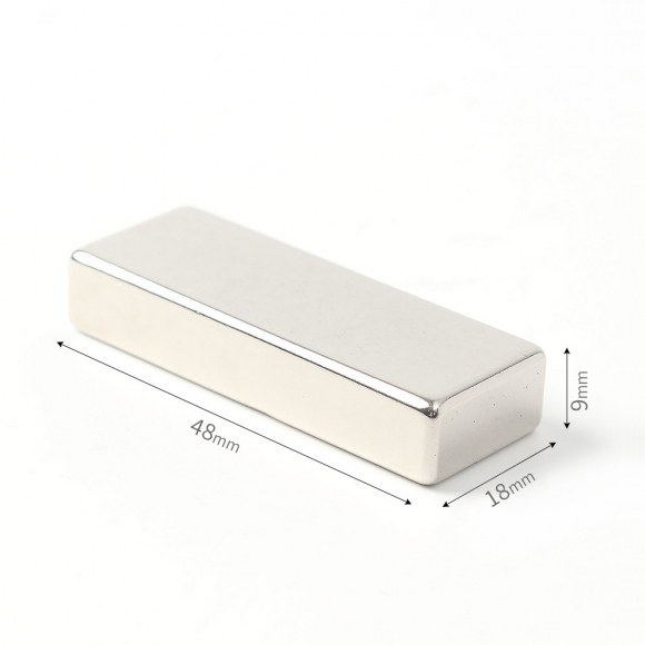 [몬스터킹] 초강력 네오디뮴 사각 자석 2개입(48x18x9mm)