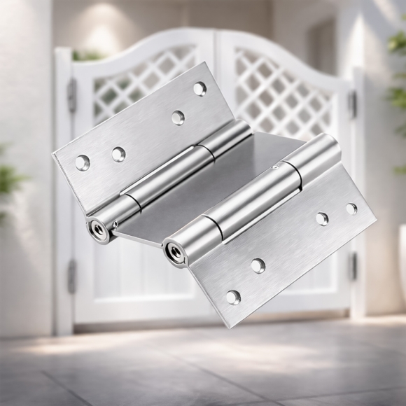 [영달철물] 스텐 자동닫힘 스윙경첩(73x100mm) (실버)