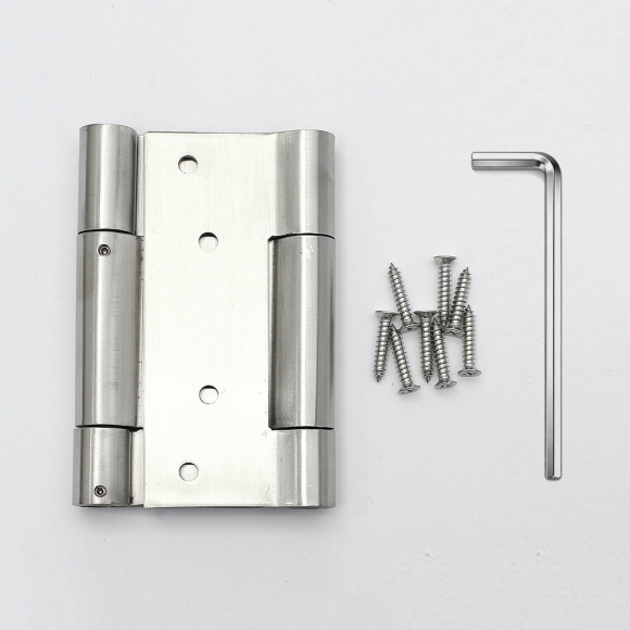 [영달철물] 스텐 자동닫힘 스윙경첩(83x125mm) (실버)