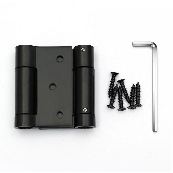 [영달철물] 스텐 자동닫힘 스윙경첩(73x76mm) (블랙)