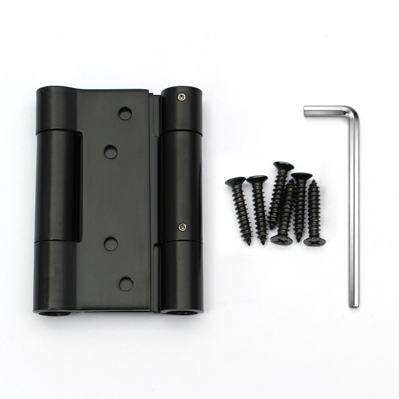 [영달철물] 스텐 자동닫힘 스윙경첩(73x100mm) (블랙)