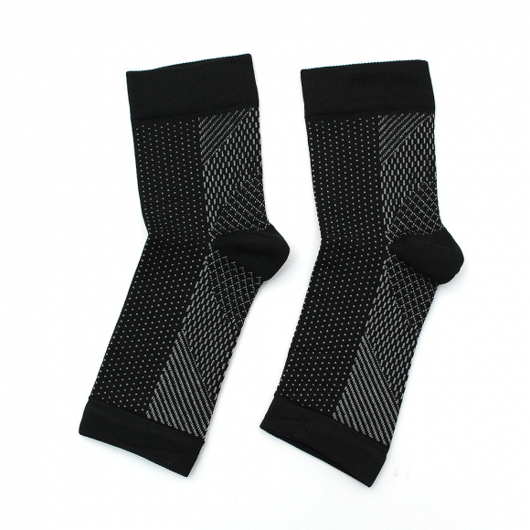 슬림픽스 탄력 발목 보호대 4p세트(XS-S) (블랙화이트)