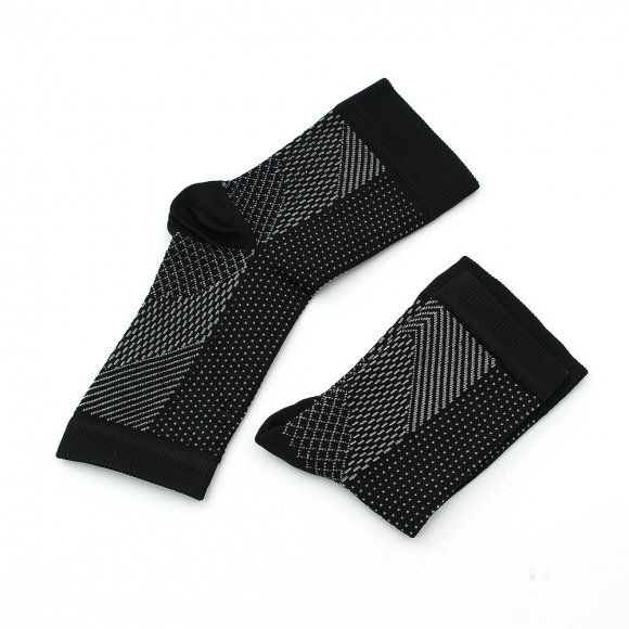 슬림픽스 탄력 발목 보호대 4p세트(XS-S) (블랙화이트)