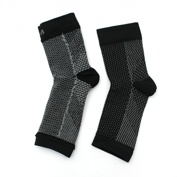 슬림픽스 탄력 발목 보호대 4p세트(XS-S) (블랙화이트)