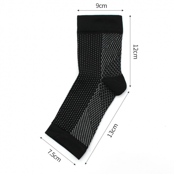슬림픽스 탄력 발목 보호대 4p세트(XS-S) (블랙화이트)