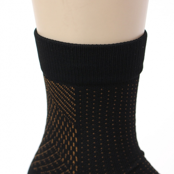 슬림픽스 탄력 발목 보호대 4p세트(XS-S) (블랙옐로우)