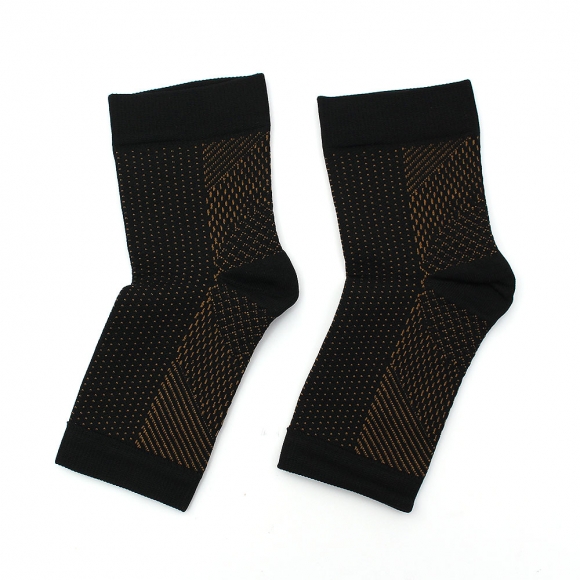 슬림픽스 탄력 발목 보호대 4p세트(XS-S) (블랙옐로우)