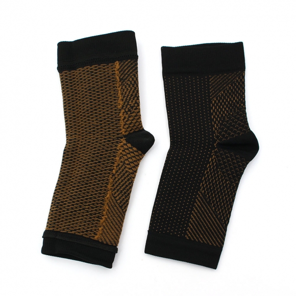 슬림픽스 탄력 발목 보호대 4p세트(XS-S) (블랙옐로우)